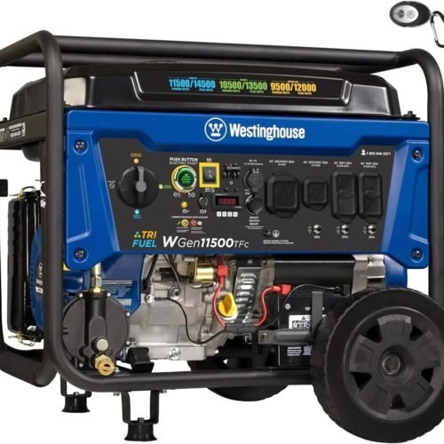 Westinghouse 14,500 Watt Tri-Fuel Portable Generators.