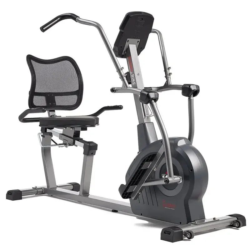 Sunny Health & Fitness Comfy Recumbent Cross Trainer Recumbent Elliptical Bikes. - Image 4