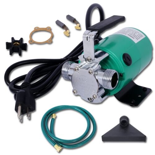 330 GPH Utility Pump with 6-Foot Hose Kit for Garden, Pool, Hot Tub, Rain Barrel