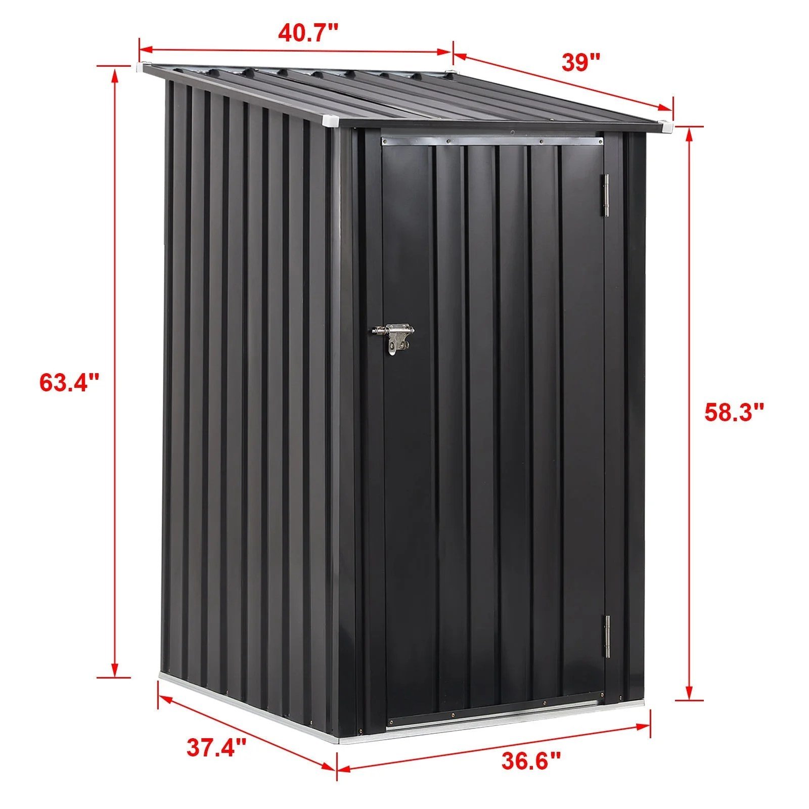 Metal Firewood Storage Shed - Image 10