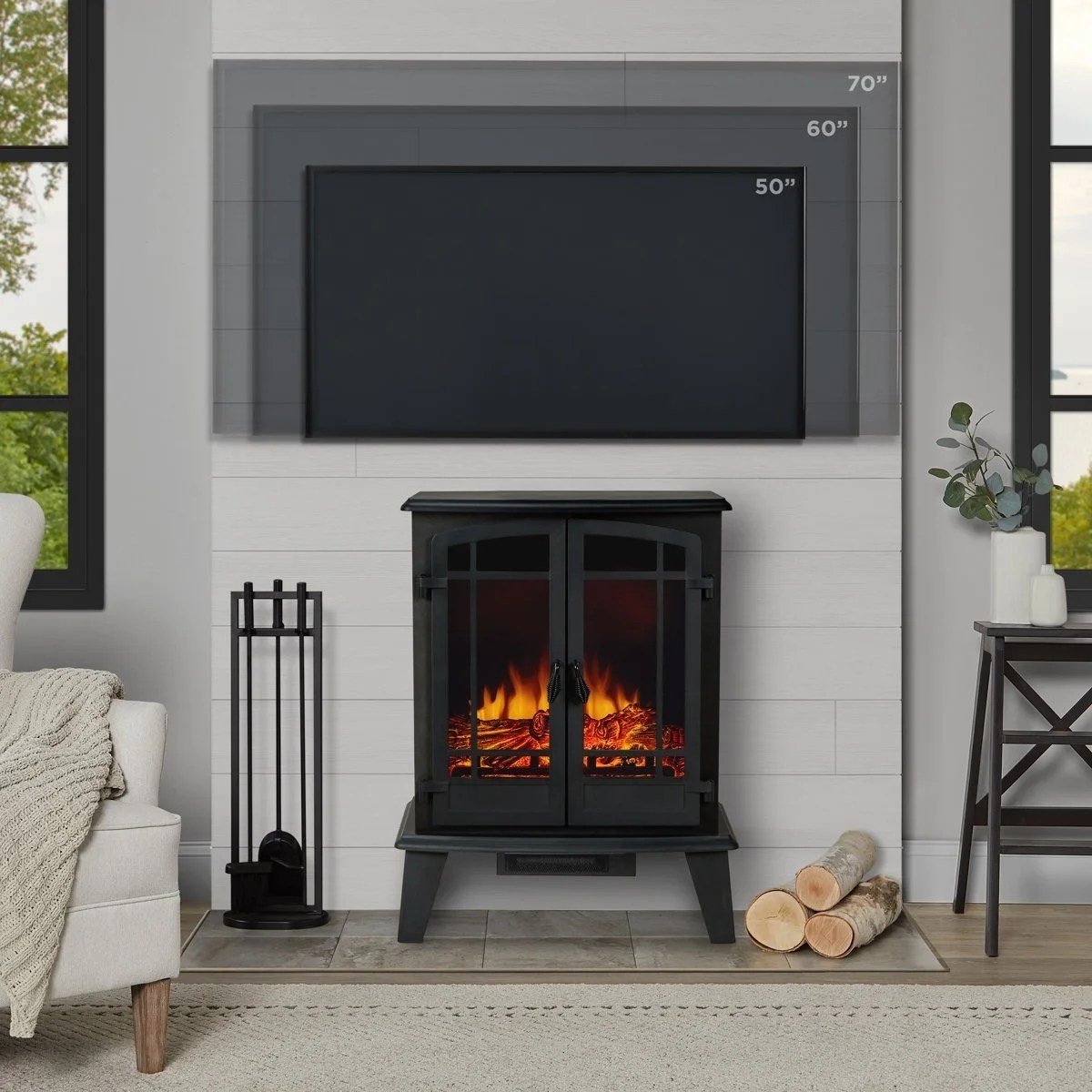 Real Flame Foster 25" Electric Fireplace - Image 3