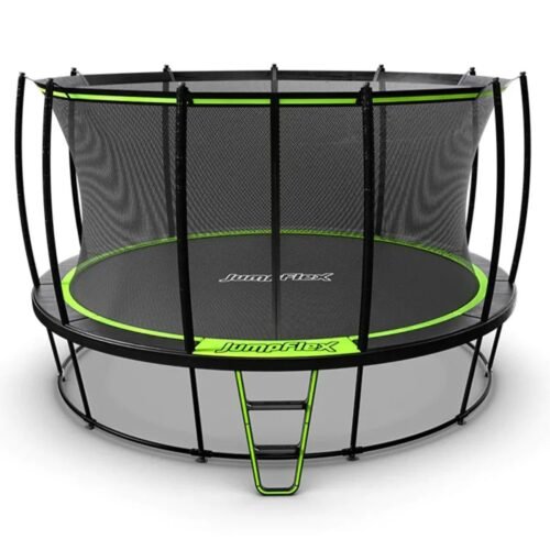 JumpFlex Hero Round Outdoor Backyard Trampoline
