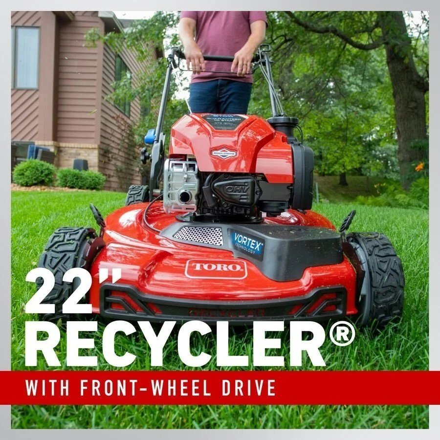 Toro 22" SmartStow Recycler Self-Propelled Gas Lawn Mower 21445 - Image 4
