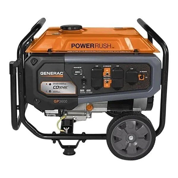 Generac GP Series GP3600 Gasoline-Powered Portable Generator with Recoil Pull Start 7721 – 3,600/4,500W, 120V - Image 2