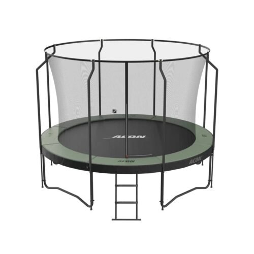 Acon Air 12ft Round Trampoline with Premium Net and Ladder