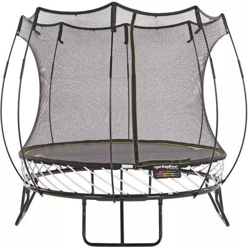 Springfree Trampoline 8' Compact Round Trampoline with Safety Enclosure