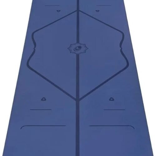 Liforme Original Yoga Mat – Free Yoga Bag Included – Patented Alignment System, Warrior-like Grip, Non-slip, Eco-friendly, sweat-resistant, long, wide, 4.2mm thick mat for comfort