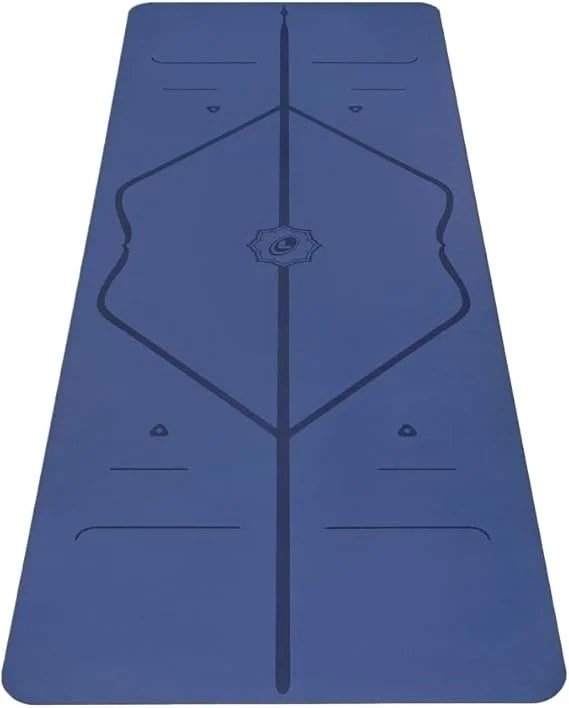 Liforme Original Yoga Mat – Free Yoga Bag Included – Patented Alignment System, Warrior-like Grip, Non-slip, Eco-friendly, sweat-resistant, long, wide, 4.2mm thick mat for comfort