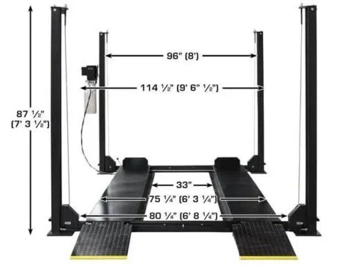Atlas Apex 8 8,000 lb 4-Post Lift Car