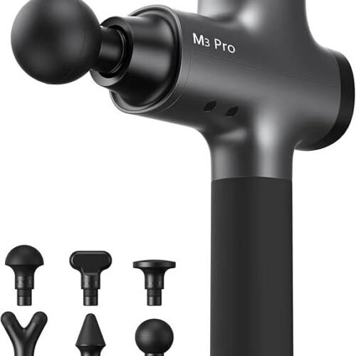 opove M3 Pro 2 Massage Gun Deep Tissue Percussion Muscle Massager for Workout, Percussive Therapy Fascia Gun for Athletes Fast Recovery, 30 Days Long Battery Life, 70lbs Stall Force, Space Gray
