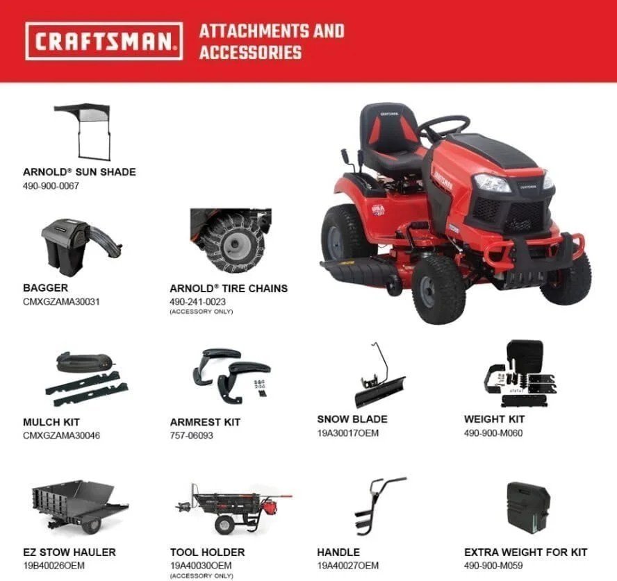 Craftsman T2200K 42-in 20 HP 725cc Hydrostatic Riding Mower - Image 9