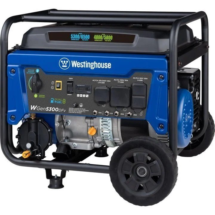 Westinghouse WGen5300DFv Dual Fuel Portable Generator - Image 4