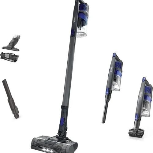Shark | Pet Cordless Vacuum Cleaner | LED Headlights | Removable Handheld Vacuum for Pet Hair | Crevice Tool & Pet Multi-Tool Included | 40min Runtime | For Carpet & Hard Floors | Grey | IX141