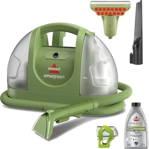 BISSELL Little Green Multi-Purpose Portable Carpet and Upholstery Cleaner, Car and Auto Detailer, with Exclusive Specialty Tools, Green, 1400B