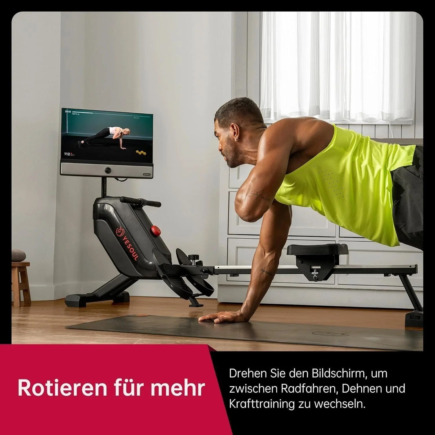 Yesoul Rower R1 Plus 21.5" HD Screen - Image 3