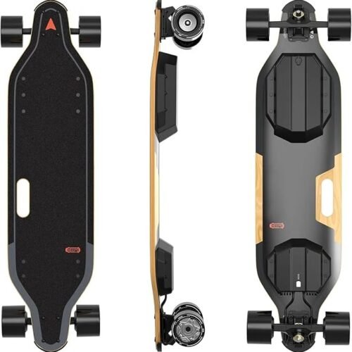 MEEPO Campus V5 Series/Envy Electric Skateboard with Remote, Top Speed Up to 29 Mph, 4 Speed Smooth Braking, Easy Carry Handle Design, Suitable for Adults & Teens