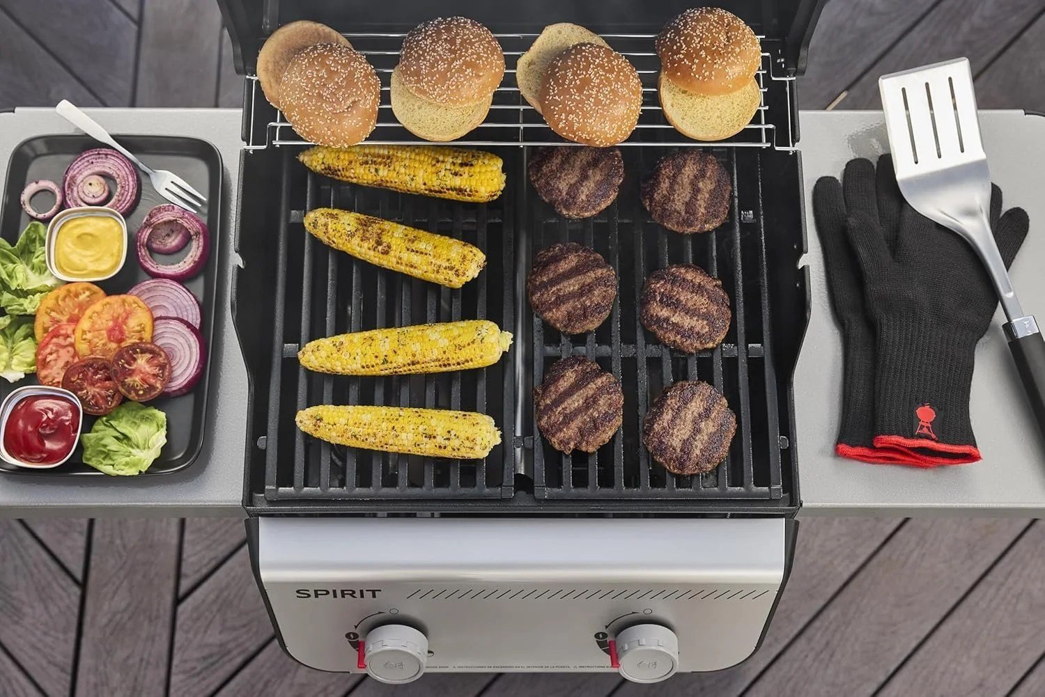 Weber SPIRIT 2-Burner Grill E-210 Liquid Propane Black - Image 3