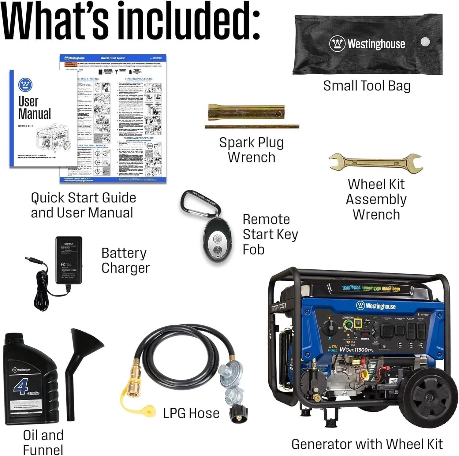 Westinghouse 14,500 Watt Tri-Fuel Portable Generator - Image 3