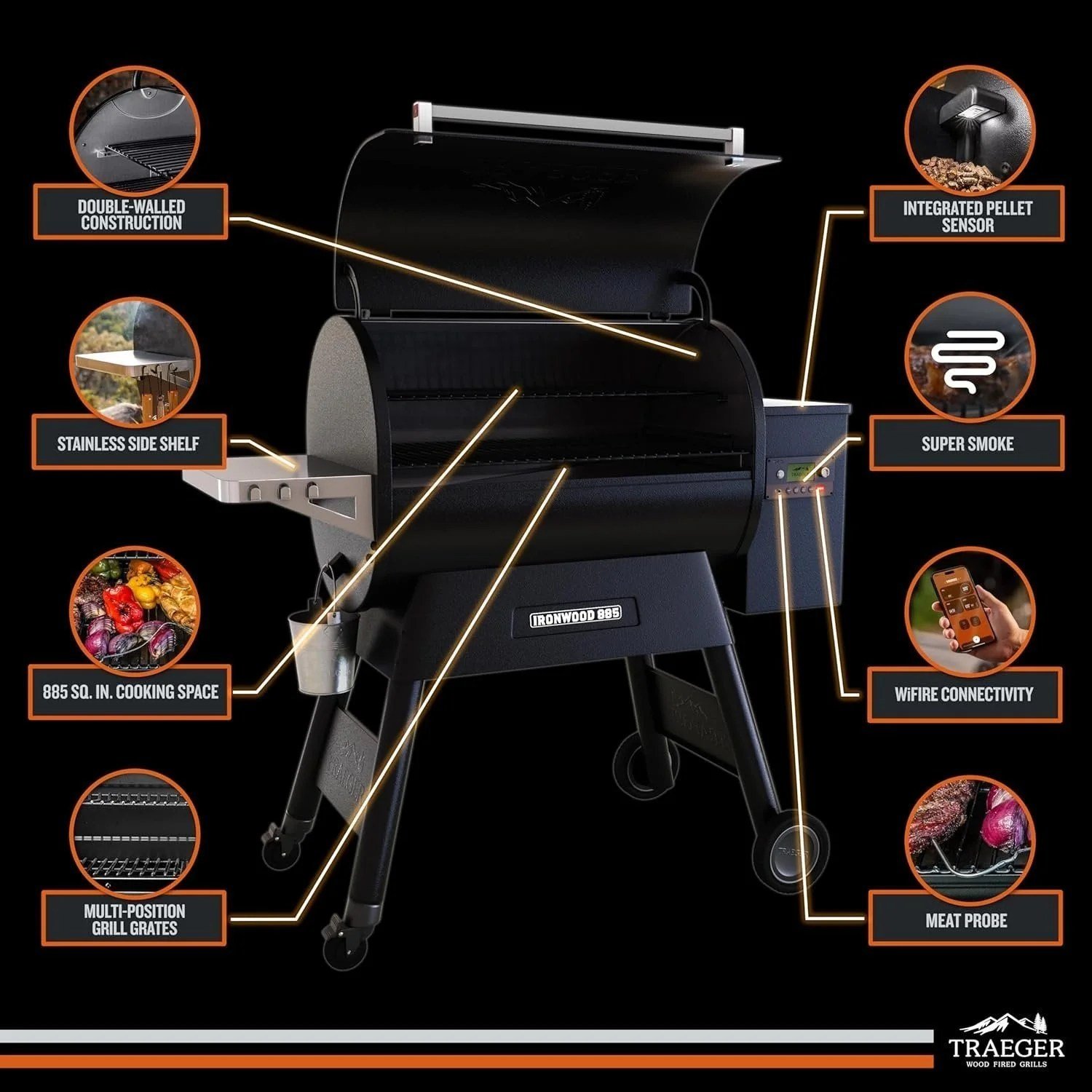 Traeger Ironwood 885 Pellet Grill - Image 4