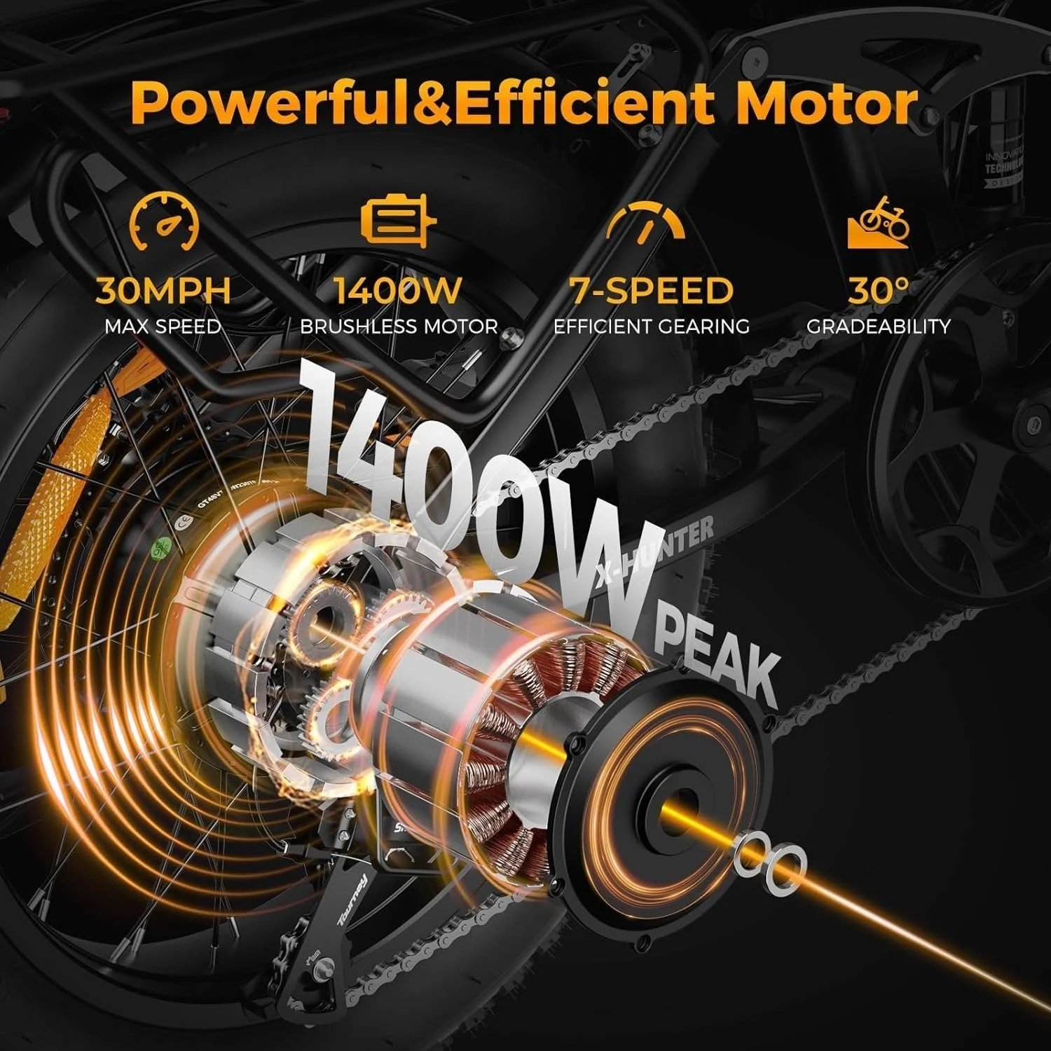 Peak Jasion X- Hunter Electric Bike - Image 6