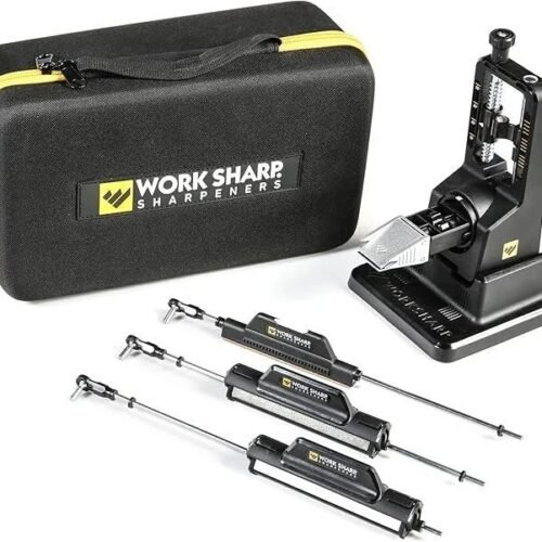 Work Sharp Precision Adjust Elite Knife Sharpener – Adjustable Knife Sharpening System – For Hunting, Serrated & Kitchen Knives