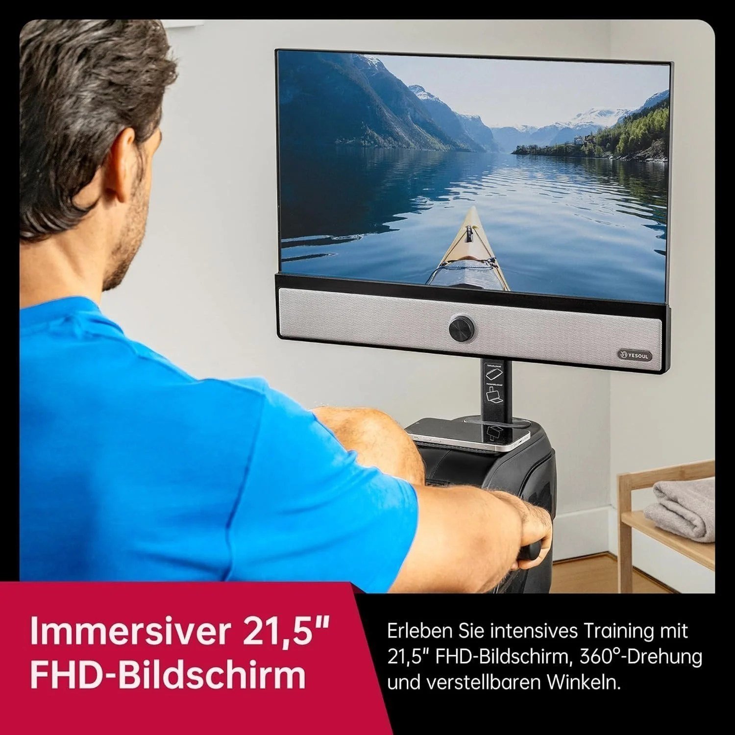 Yesoul Rower R1 Plus 21.5" HD Screen - Image 5