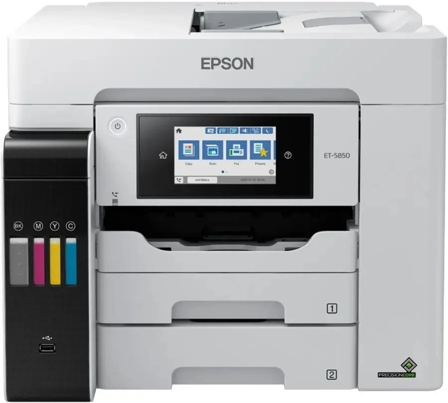 Epson EcoTank Pro ET-5850 Wireless Color All-in-One Supertank Printer C11CJ29201 - Image 4