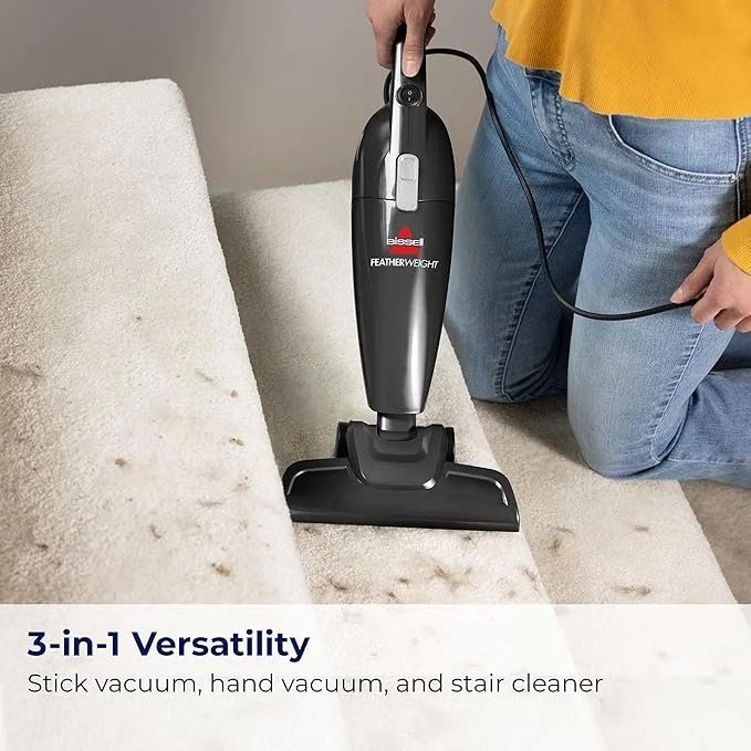 Bissell Featherweight Stick Lightweight Bagless Vacuum with Crevice Tool, 2033M, Black - Image 4