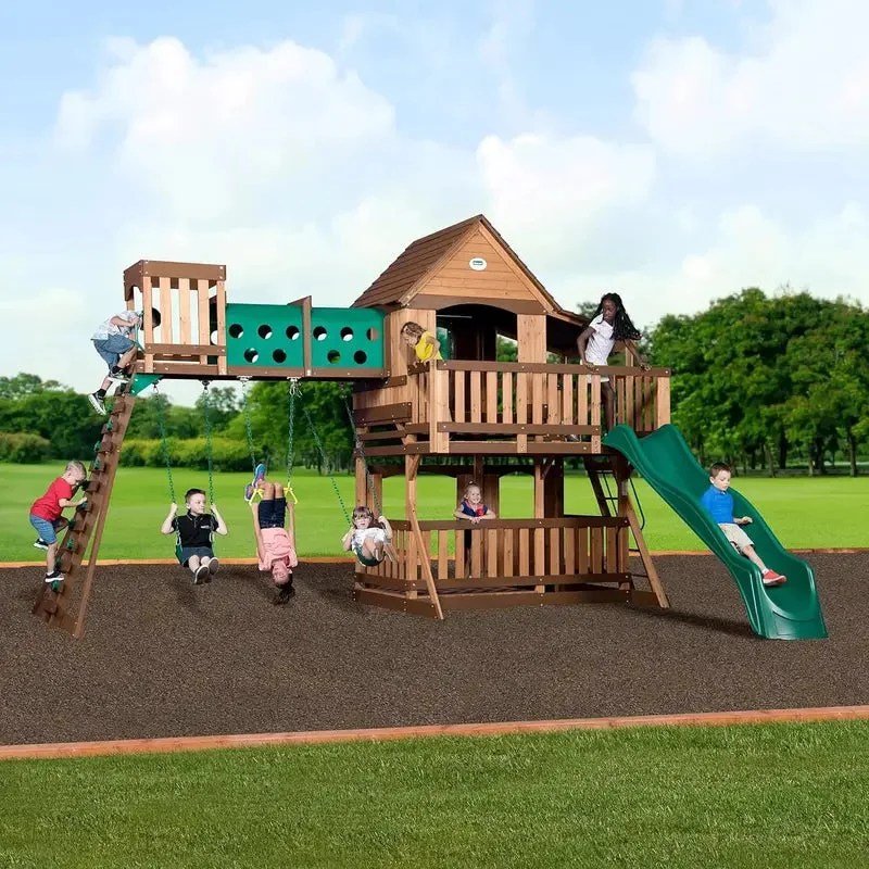 Backyard Discovery Woodridge Elite Cedar Swing Set/Playset