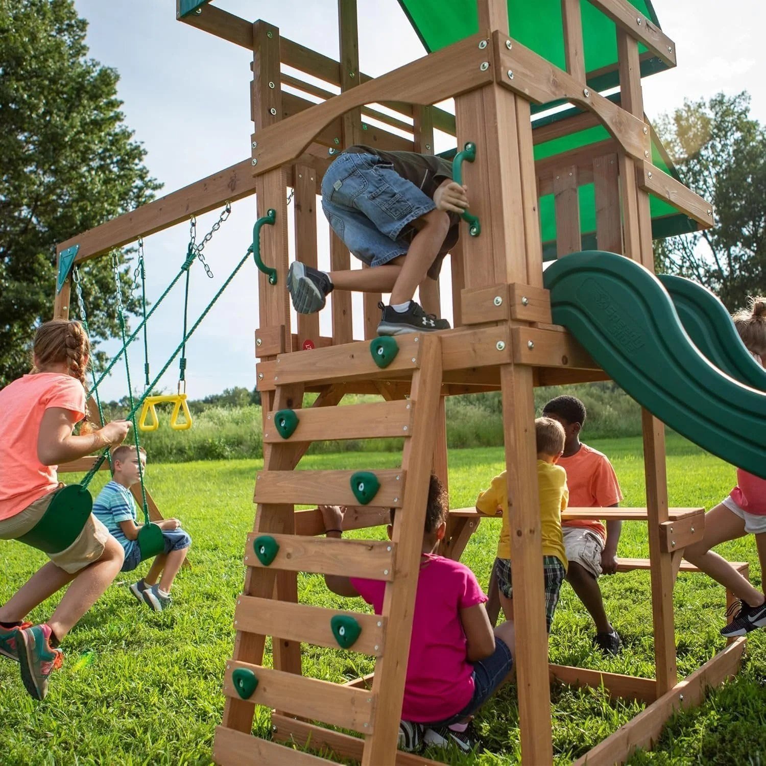 Backyard Discovery Belmont All Cedar Swing Set - Image 7