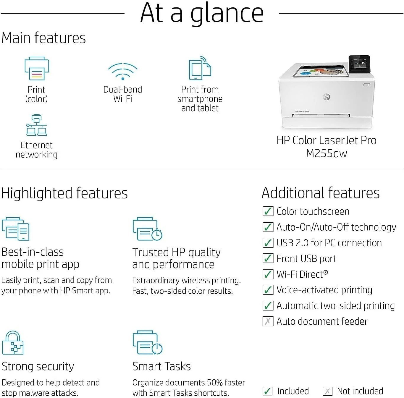 Hp Color Laserjet Pro M255dw Wireless Laser Printer - Image 3