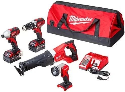 Milwaukee 2696-24 M18 Cordless Compact Combo Tool Kit