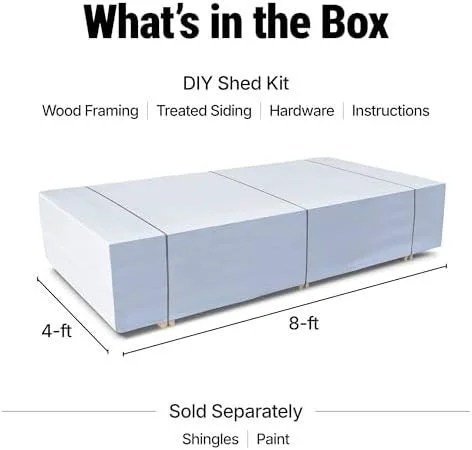Handy Home Products Rookwood 10×12 Do-It-Yourself Wooden Storage Shed- Does not Include Floor kit, Paint, or Roofing Shingles - Image 10