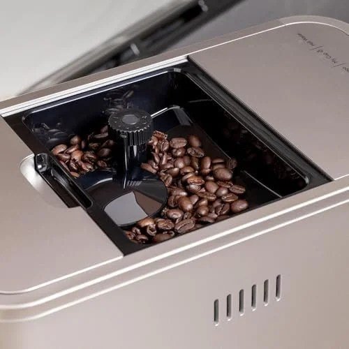 Café Affetto Automatic Espresso Machine + Milk Frother | Built-In & Adjustable Espresso Bean Grinder | One-Touch Brew in 90 Seconds | Steel Silver, 1.2 Liter, (C7CEBBS2RS3) - Image 6