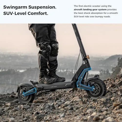Ausom 2000W Dual Motor Folding Electric Scooter for Adults, Off Road Dual Motor E-Scooter with E-ABS and Dual Disc Brakes, 40Mph Top Speed, 56 Miles Max Range - Image 5