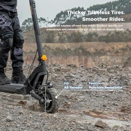 Ausom L2 Max 2000W Dual Motor Electric Scooter for Adults, 56 Miles Max Range Folding Off Road E Scooter, 31 Mph Top Speed,48V 20.8Ah Battery, E-ABS and Dual Disc Brakes, All-Round Lighting System - Image 8
