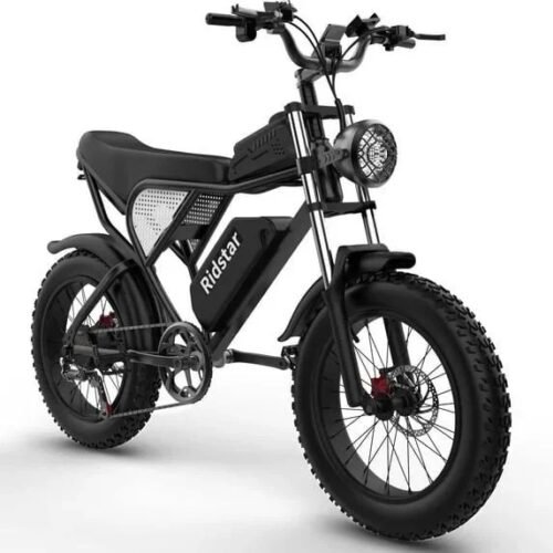 Ridstar Electric Bike for Adults 1500w 33mph,48v 20ah Electrics Bicycle,20" Fat Tire,7-Speed Mountain Bikes Ul2849