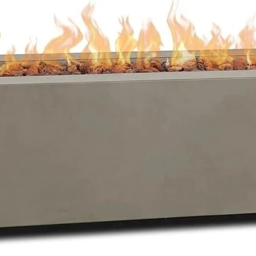 Real Flame Aegean 70" Rectangles Propane Fire Tables
