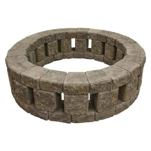 Stonehenge 58 in. x 16 in. Concrete Fire Pit Kit in Northwest Blends.