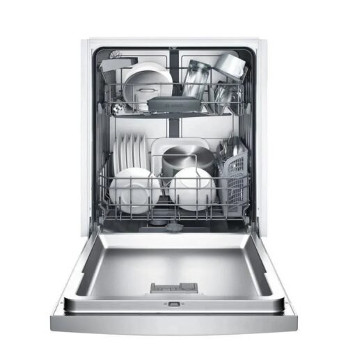 Bosch 100 Series PureDry 50-Decibel Front Control 24-in Built-In Dishwashers (Fingerprint-Resistant Stainless Steel) ENERGY STAR