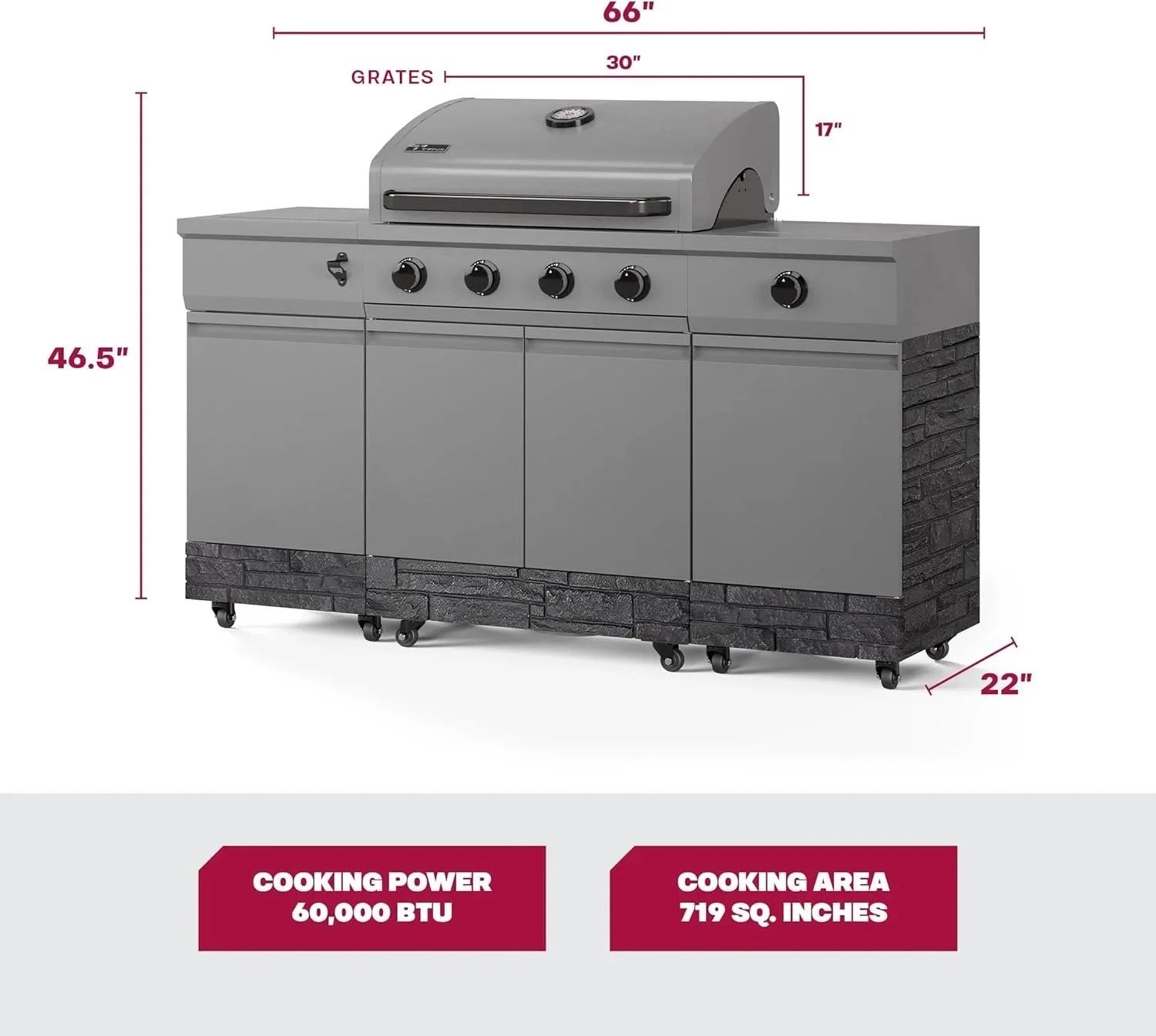 TYTUS Fresno Series 5 Burner Grills TDT-021 - Image 2