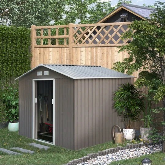 Large Outdoor Garden Storage Shed with Lockable Double Doors - Image 6