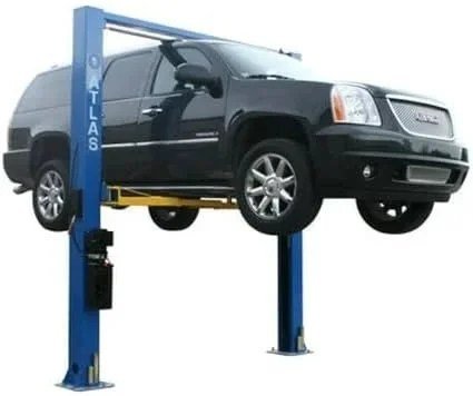 ATLAS Automotive Equipment 9OHSC-SS 2-Post Vehicle Overhead Lift, 11'9" Minimum Ceiling Height, 9,000lb Capacity, Clear Floor, 11'10" Height, 3-Stages Front and 2-Stage Rear Arms, for DIY/Hobbyists