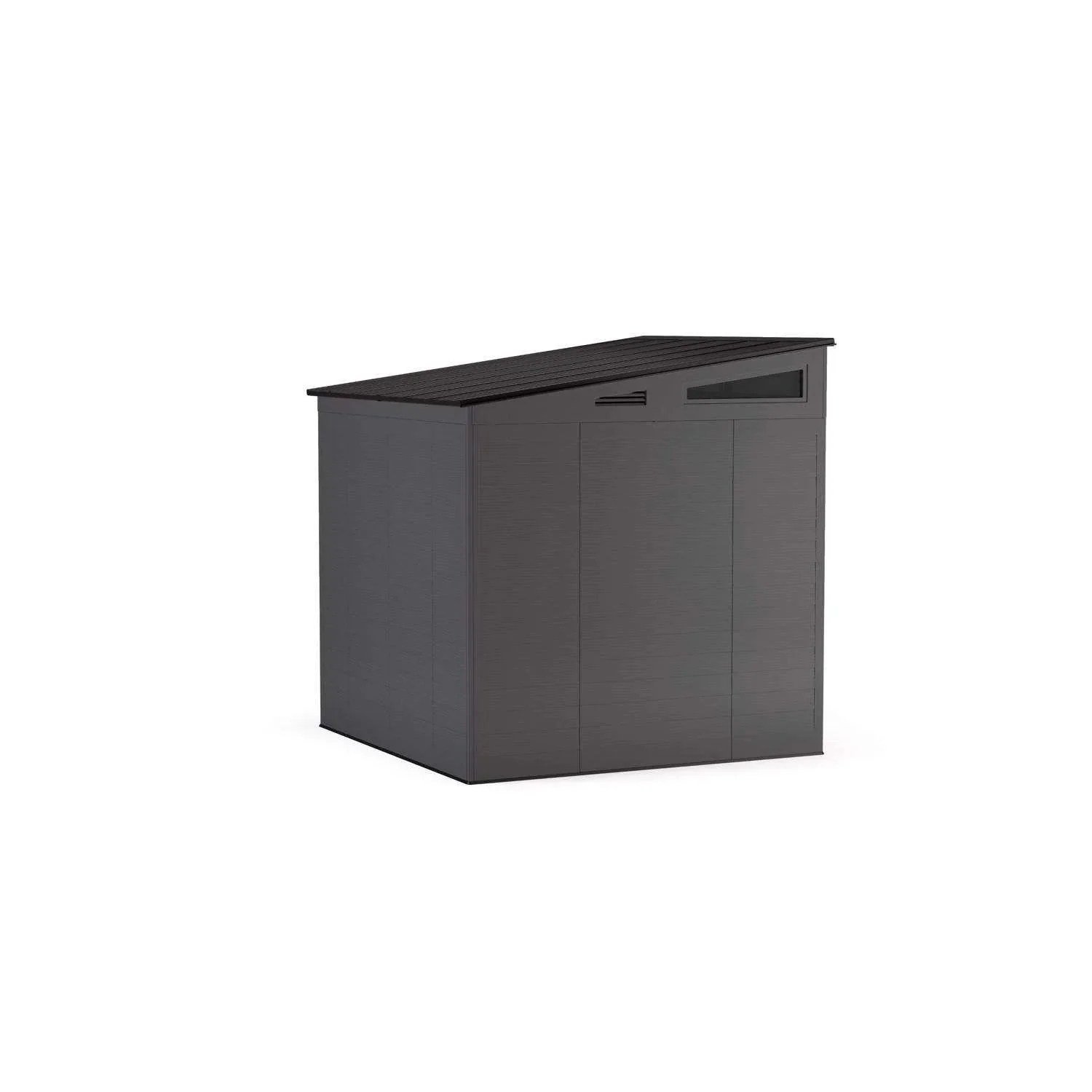 Suncast Modernist 7 ft. x 7 ft. Resin Vertical Pent Storage Shed with Floor Kits - Image 2