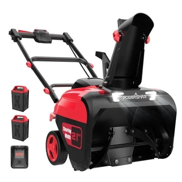 PowerSmart 80V 21" Cordless Snow Blower with 2 Batteries and Chargers - Image 3