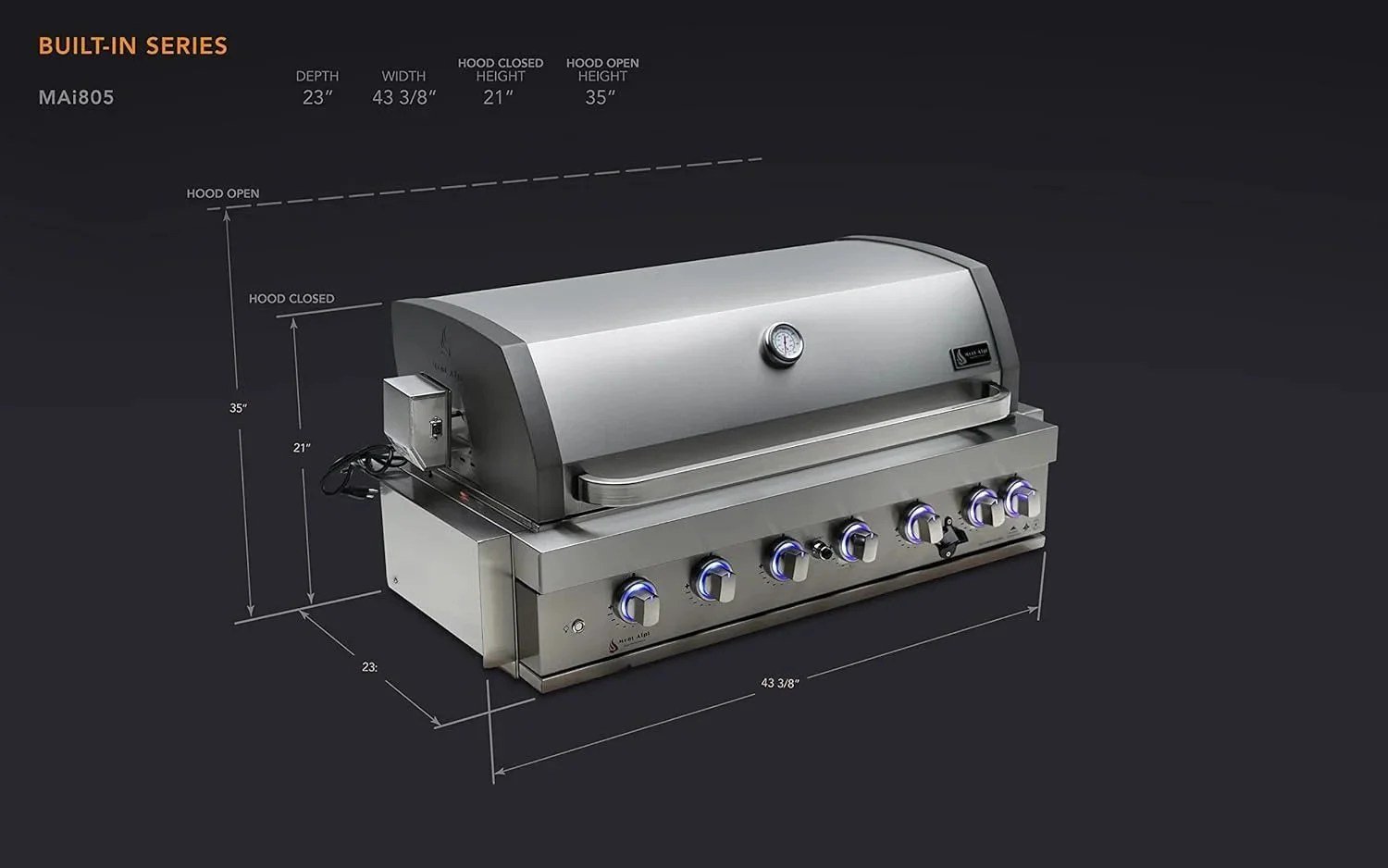 Mont Alpi 805 Built-In Gas Grills - Image 3
