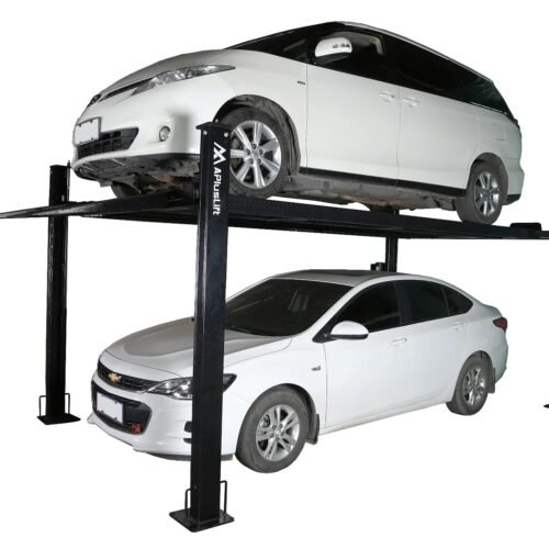 APlusLift HW-8S 8000LB 4-Post Portable Storage Service Car Lift / 3 Year Warranty