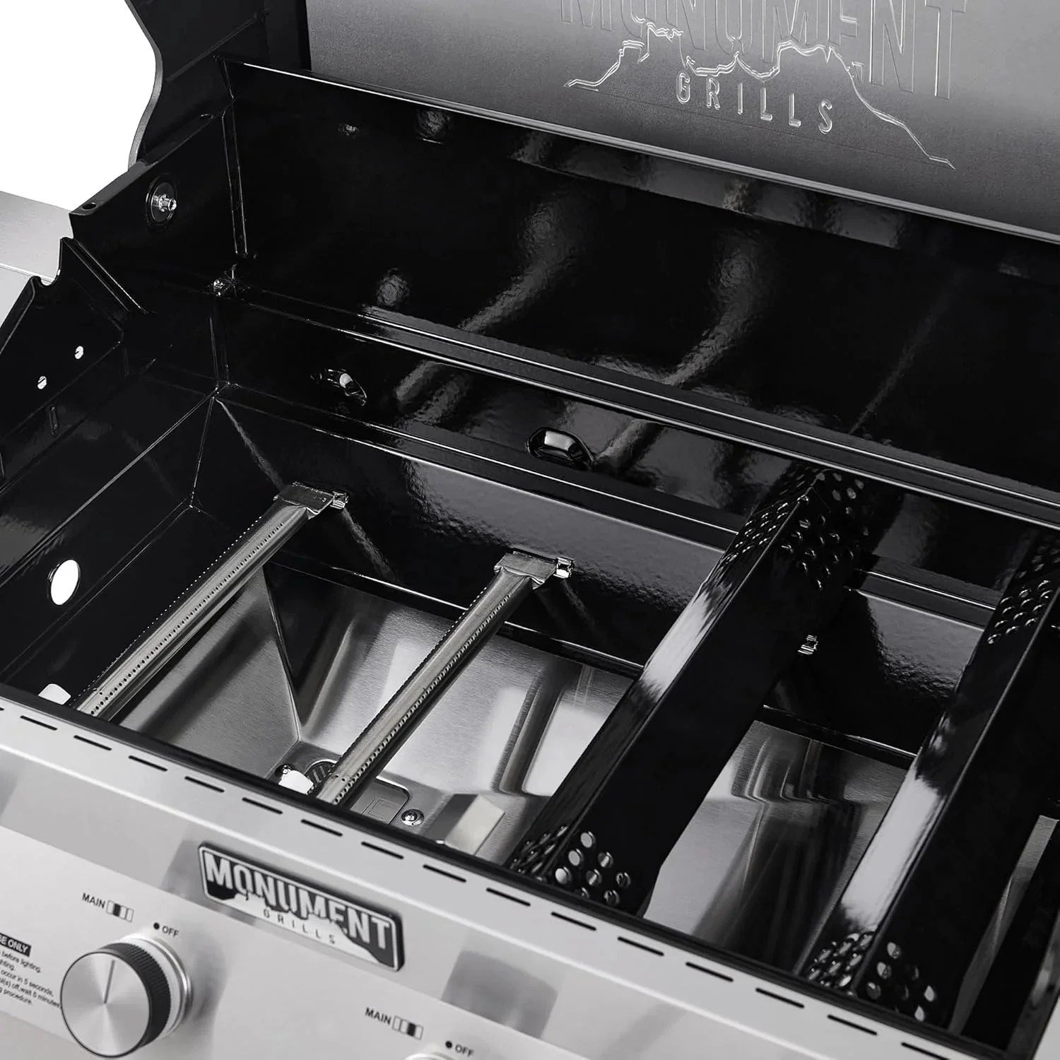 Monument Grills Eminence 405 |Tech Stainless Propane Gas Grills Eminence 405 & Cast Iron Cooking Plate - Image 2