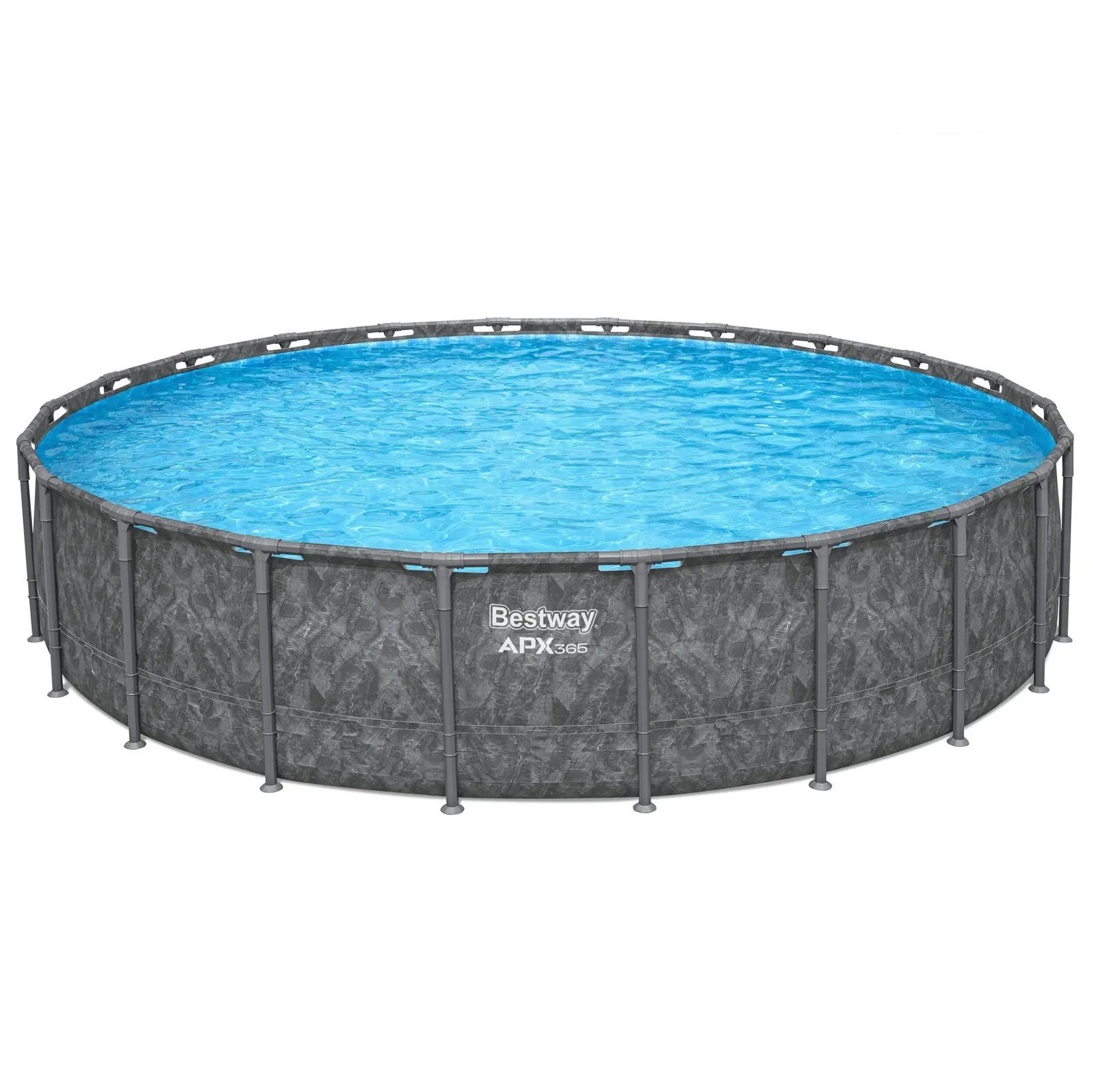 Bestway APX 365 22'x52" Round Above Ground Swimming Pool Set with Pump and Ladder