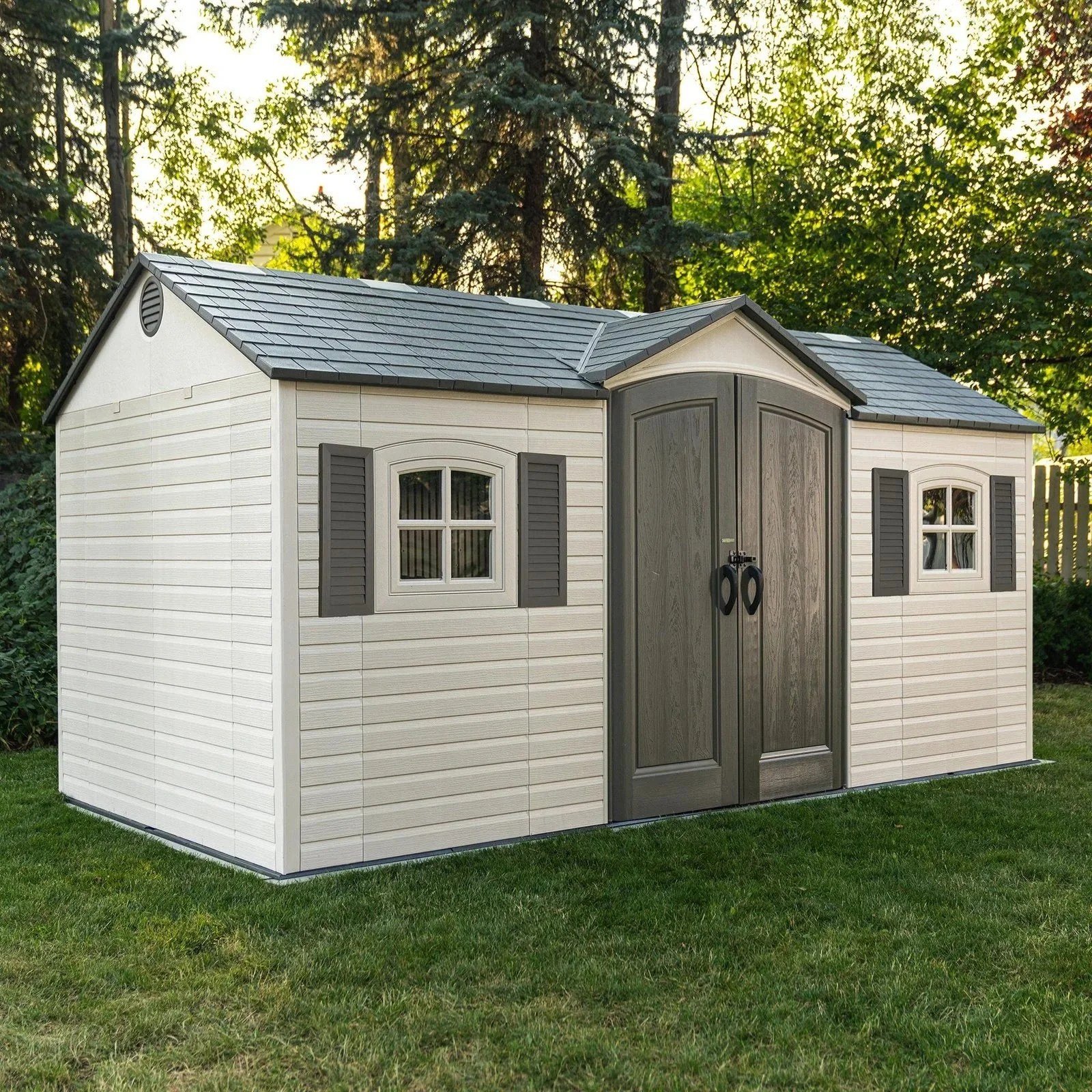 Lifetime 15' x 8' Outdoor Storage Sheds - Image 3
